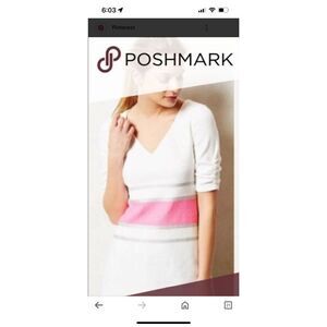 Anthropologie Deletta Puffy Sleeve Tunic Top Mini Dress XS